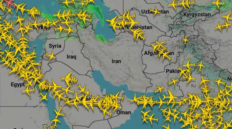 Air travel has been thrown into chaos with cancellations, diversions, and airspace closures after strikes on Iran