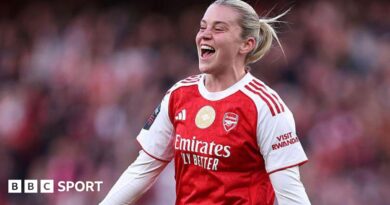 Russo runs to celebrate one of her goals against Tottenham