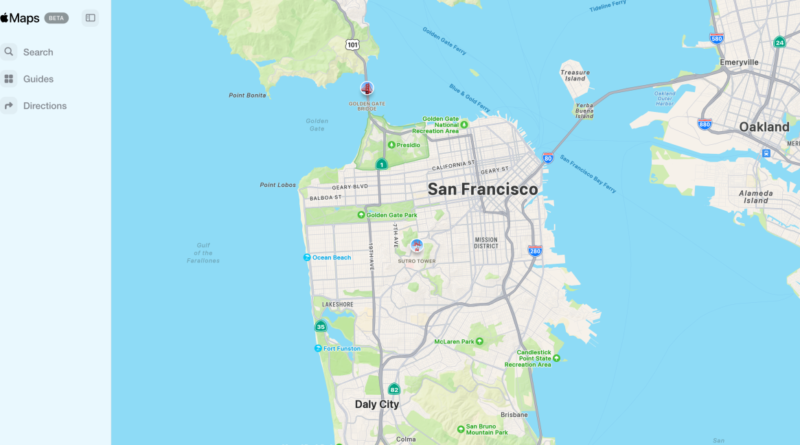 San Francisco on Apple Maps