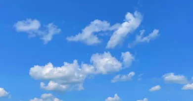 white clouds in blue sky