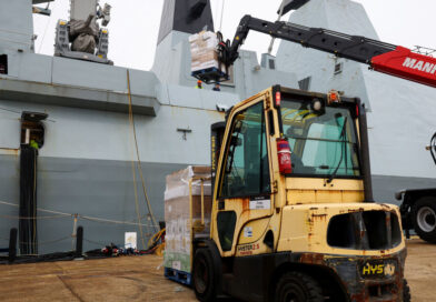 British warship HMS Dragon departs for Eastern Mediterranean