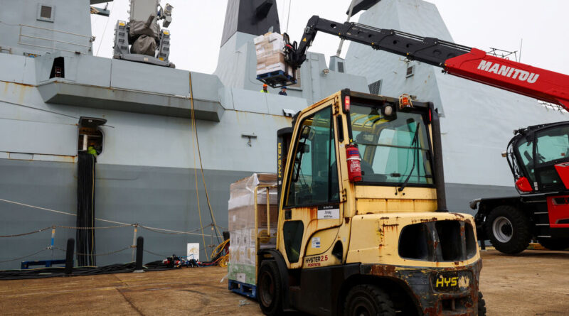 British warship HMS Dragon departs for Eastern Mediterranean