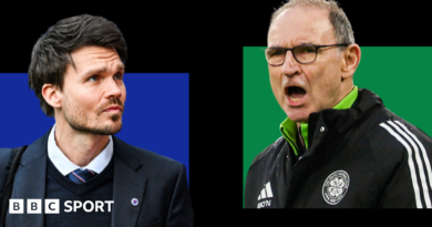 Connor Barran for Rangers against Celtic