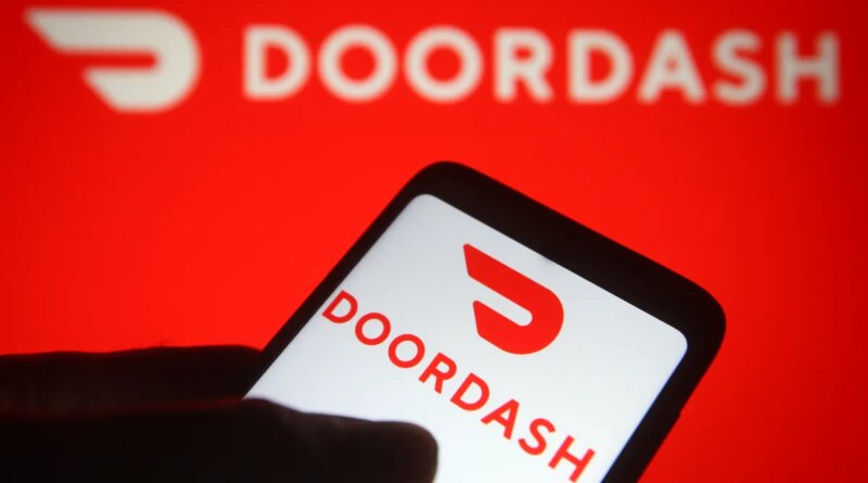 DoorDash app on phone
