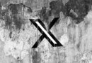 X (formerly Twitter) logo on a cracked wall