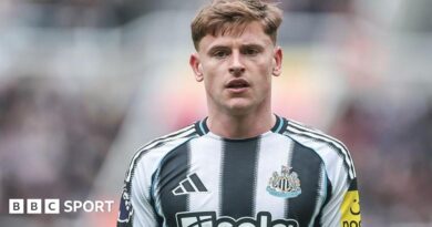 Newcastle winger Harvey Barnes