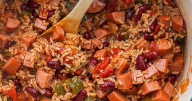 red beans and rice in a dutch oven
