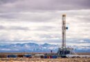 A drilling rig bores into the Earth to tap geothermal energy.