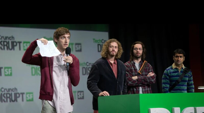 TechCrunch Disrupt Battlefield scene from HBO's 'Silicon Valley'