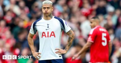 Richarlison reacts to conceding a goal