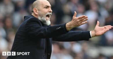 Igor Tudor Head Coach of Tottenham Hotspur reacts during the Premier League match between Tottenham Hotspur and Nottingham Forest