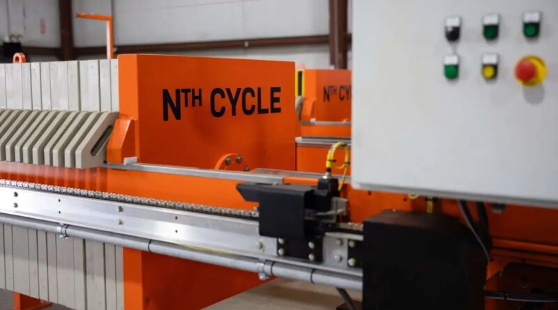 A machine processes nickel at an Nth Cycle facility.