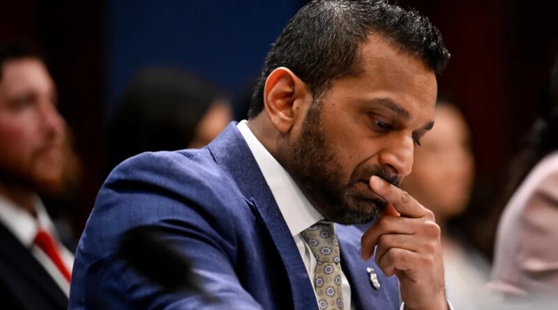 Kash Patel, director of the Federal Bureau of Investigation (FBI), during a House Intelligence Committee hearing on worldwide threats in Washington, DC, US, on Thursday, March 19, 2026. Spy chief Tulsi Gabbard dodged questions about the severity of the threat posed by Iran in Senate testimony on Wednesday, with the long-time skeptic of foreign interventions careful not to contradict either her own past beliefs or the Trump administration's stance on the conflict.