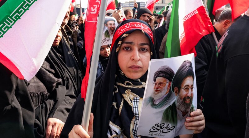 Iran’s authorities showcase continuity as they back new leader during war