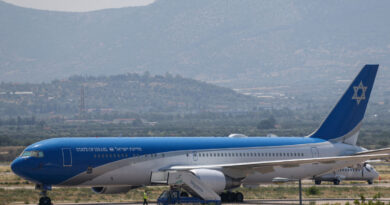 Israeli government plane parked in Berlin for safety