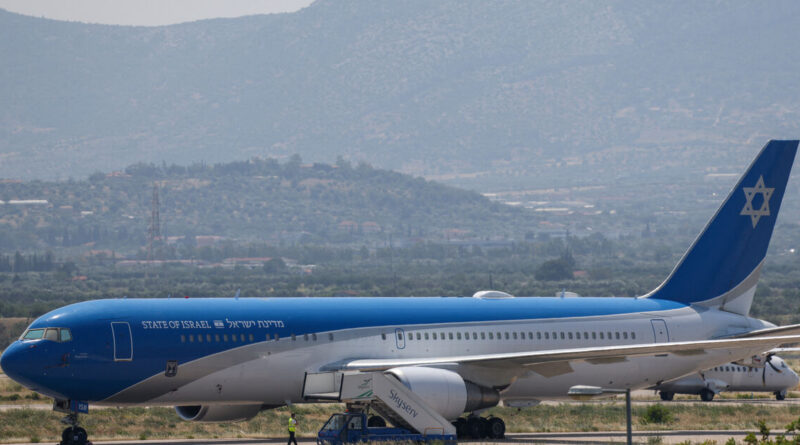 Israeli government plane parked in Berlin for safety