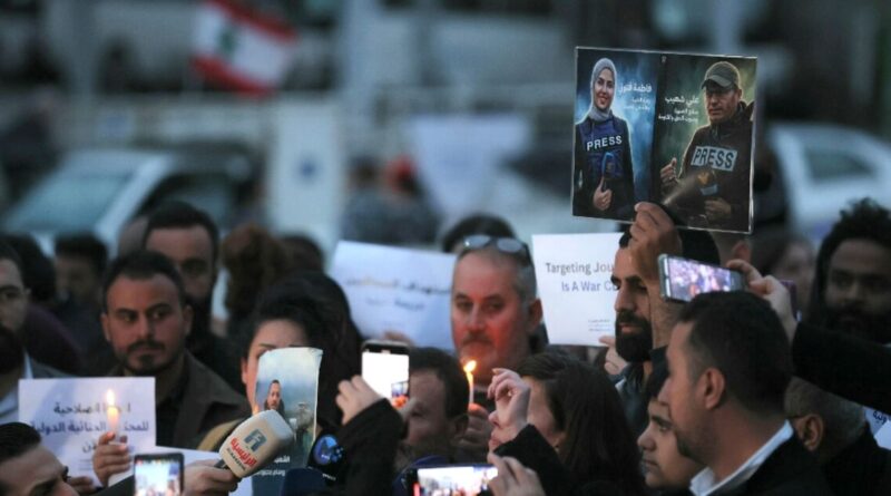 Israeli strike kills three journalists in south Lebanon