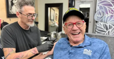 I'm 84 years old and just got my first tattoo. I think everyone should cross things off their bucket lists.