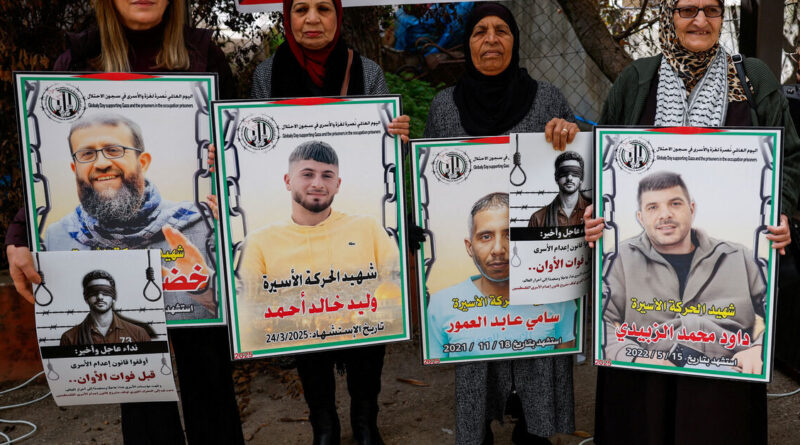 Jailed Palestinians fear death by hanging without due process under new Israeli law