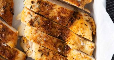 chicken breast in dish