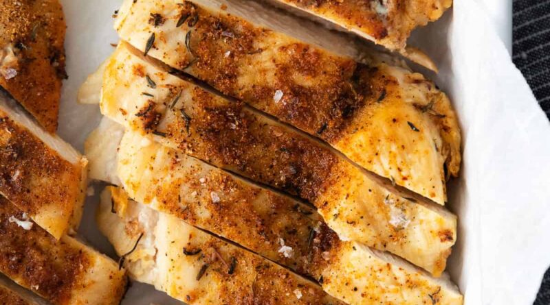 chicken breast in dish