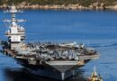 Laundry fire on giant US aircraft carrier injures two: US military