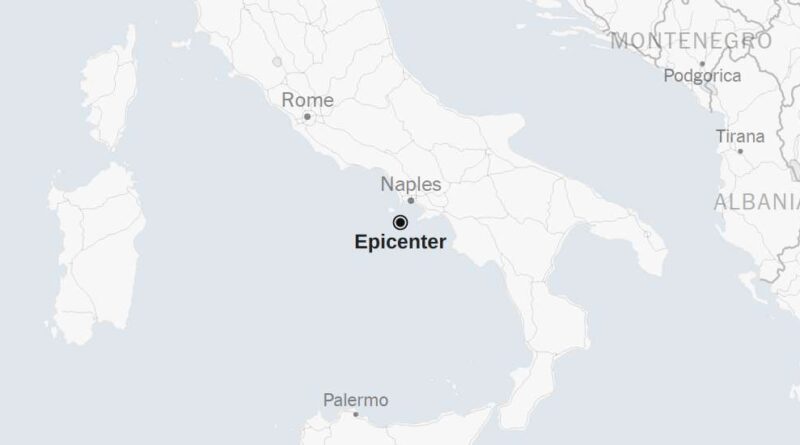 Map: 6.0-Magnitude Earthquake Shakes the Tyrrhenian Sea