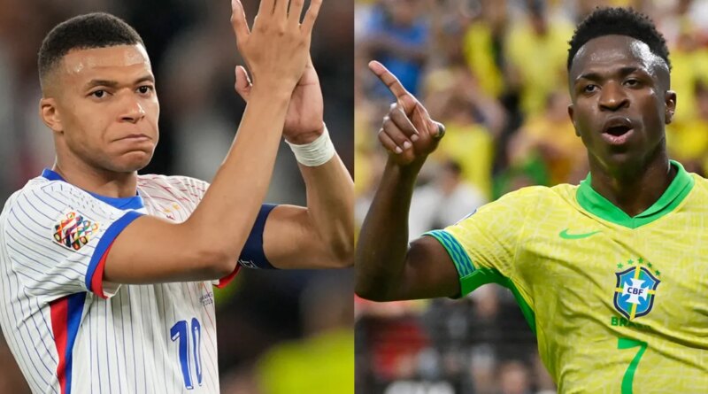 Mbappe, Vinicius to headline Brazil vs France friendly match in Boston