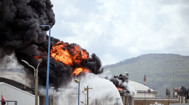 Missile hits fuel tanker at Israel's Oil Refineries