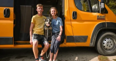 My partner and I live in less than 70 square feet. Despite what some people assume, it's great for our relationship.