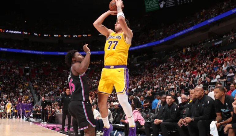 Luka Doncic in action.