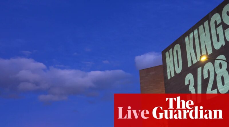 No Kings protests live updates: hundreds of thousands rally in cities around the world against Trump and his administration