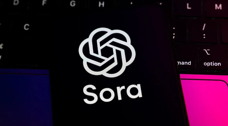 The Sora logo displays on a smartphone screen