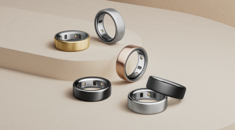 array of Oura rings