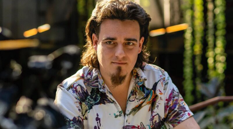 Palmer Luckey, founder of Anduril Industries, during an interview on "The Circuit with Emily Chang" at Anduril's headquarters in Costa Mesa, California, US, on Thursday, Dec. 14, 2023. Anduril recently beat several legacy defense players in a contest for a major contract to develop an unmanned fighter jet for the US Air Force and is now valued at $8.5 billion. Photographer: Kyle Grillot/Bloomberg via Getty Images