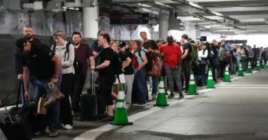 Photos show TSA lines clogging airports and snaking into parking garages during partial government shutdown delays