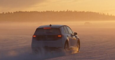 A VW ID EVERY1 in winter testing using Rivian tech