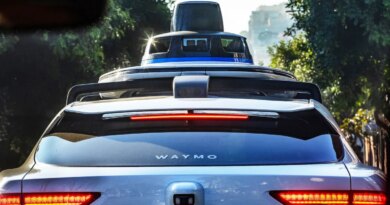 A Waymo equipped with 360 degree technology including 29 cameras, five lidars (which are used for mapping and sensing) and six radar trackers.