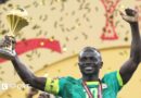 Senegal FA president Abdoulaye Fall at a media conference