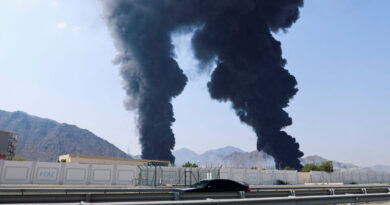 Some oil loading operations suspended after fire in UAE's Fujairah, sources say