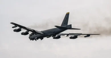 The US military says its 70-year-old B-52 bombers are now flying overland missions as air superiority expands