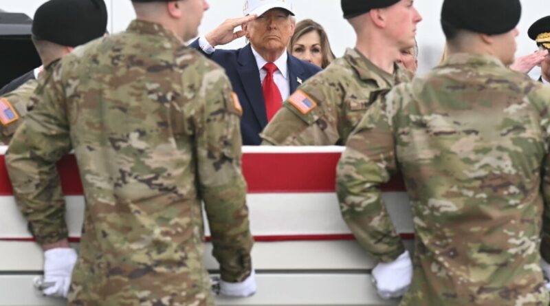 Trump attends return of first US troops killed in Iran war