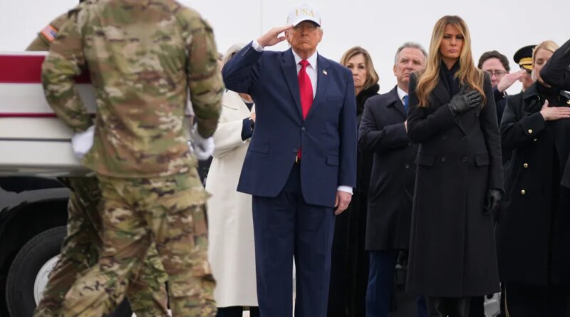 Trump grieves with families during return of soldiers killed in war in the Middle East | Fortune