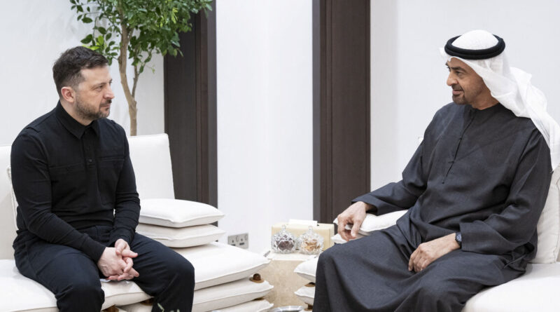 Ukraine, UAE agree to cooperate on defence, Zelenskiy says