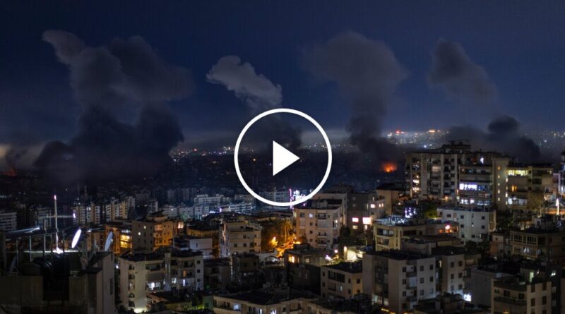 Video: Israel Strikes Central Beirut, Expanding Conflict Zone