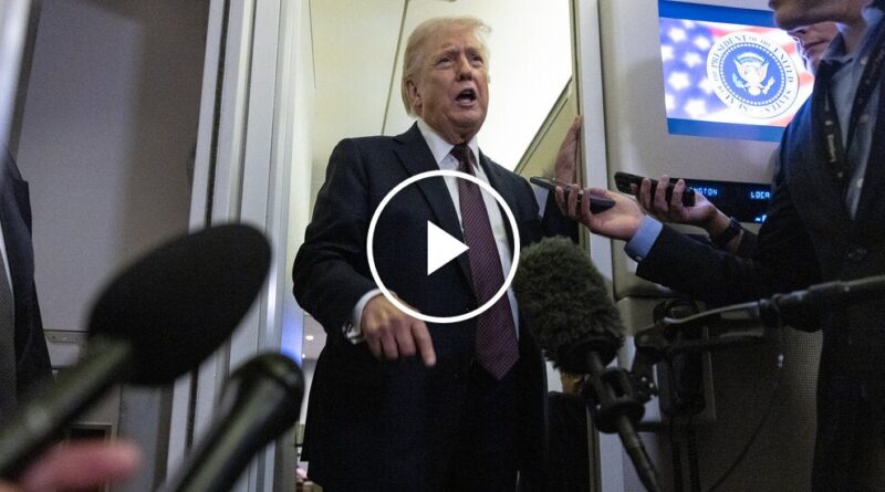 Video: Trump Demands NATO Allies Send Warships to Strait of Hormuz