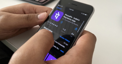 smartphone held in two hands