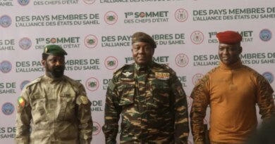 The heads of state of Mali's Assimi Goita, Niger's General Abdourahamane Tiani and Burkina Faso's Captain Ibrahim Traore