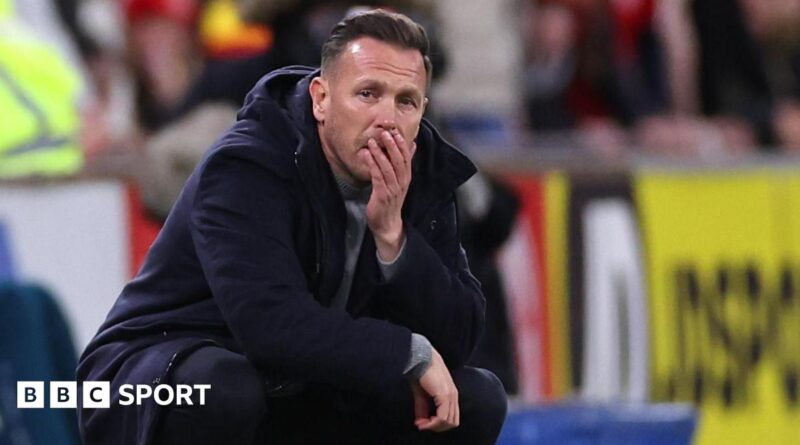 Craig Bellamy looks on as Wales lose to Bosnia-Herzegovina