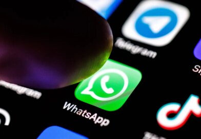 The Whatsapp app logo can be seen on the display of a smartphone on September 2, 2025.